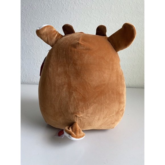 Squishmallows Rudolph The Red Nosed Reindeer 12” Christmas Plush 2021 Brown Red - Picture 5 of 8